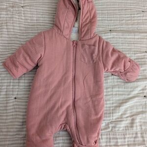 Wonder Nation Pink Hooded Footie